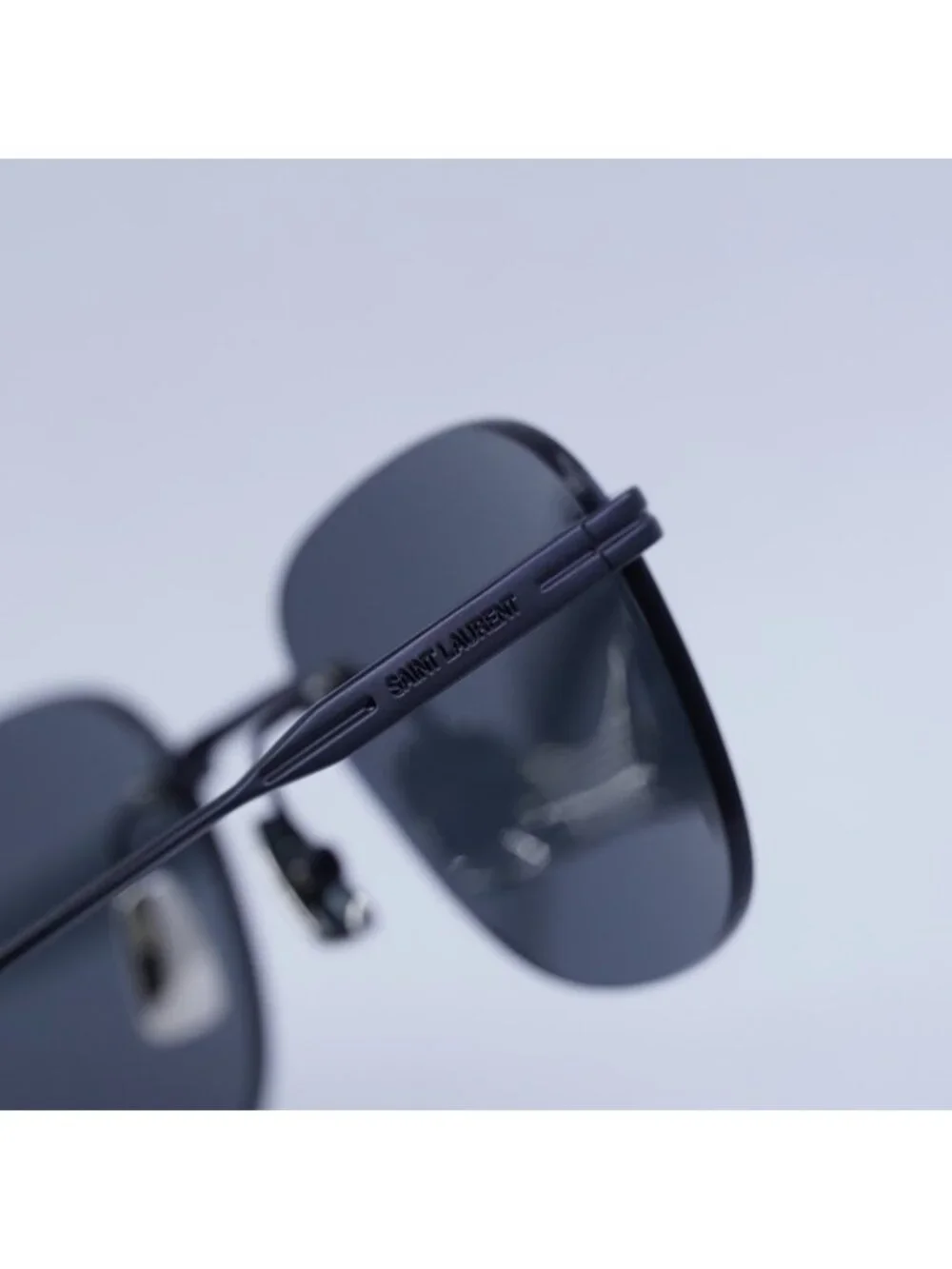 Saint Laurent SL744 001 Sunglasses Black Square Frame, Black Lenses